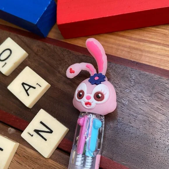 Bunny Rabbit Pink 4 Color Ballpoint Pen - Picture 3 of 4